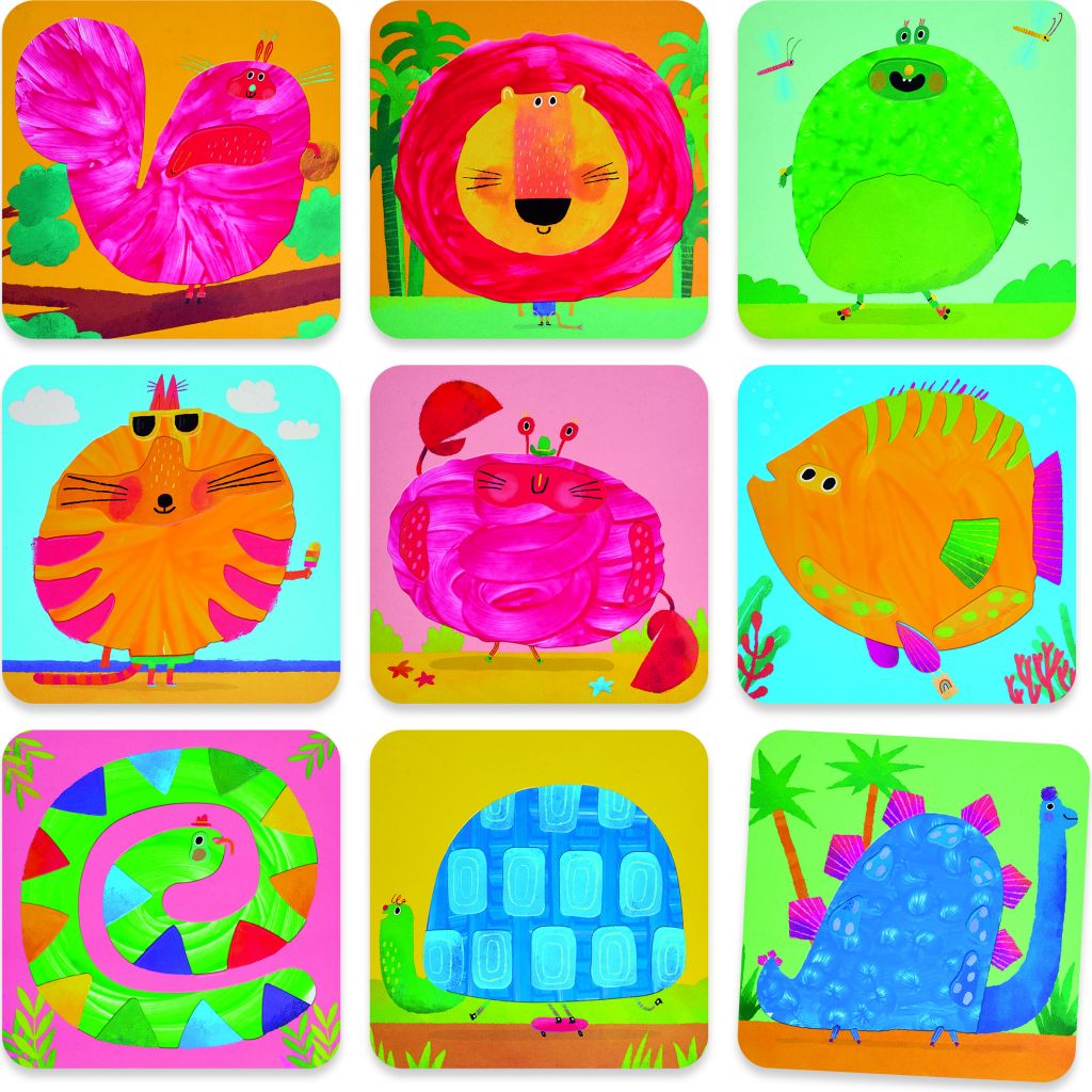 Peinture &agrave; doigts - Animaux foufous