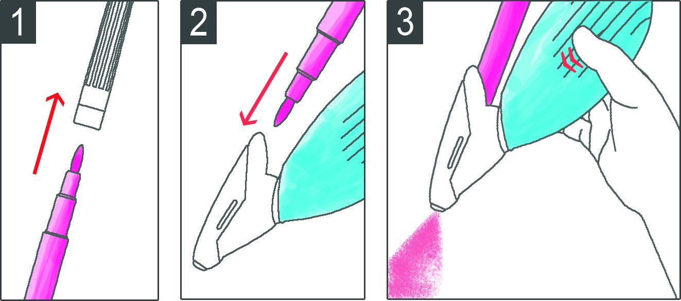 Graphi Pen - Kit A&eacute;rographe