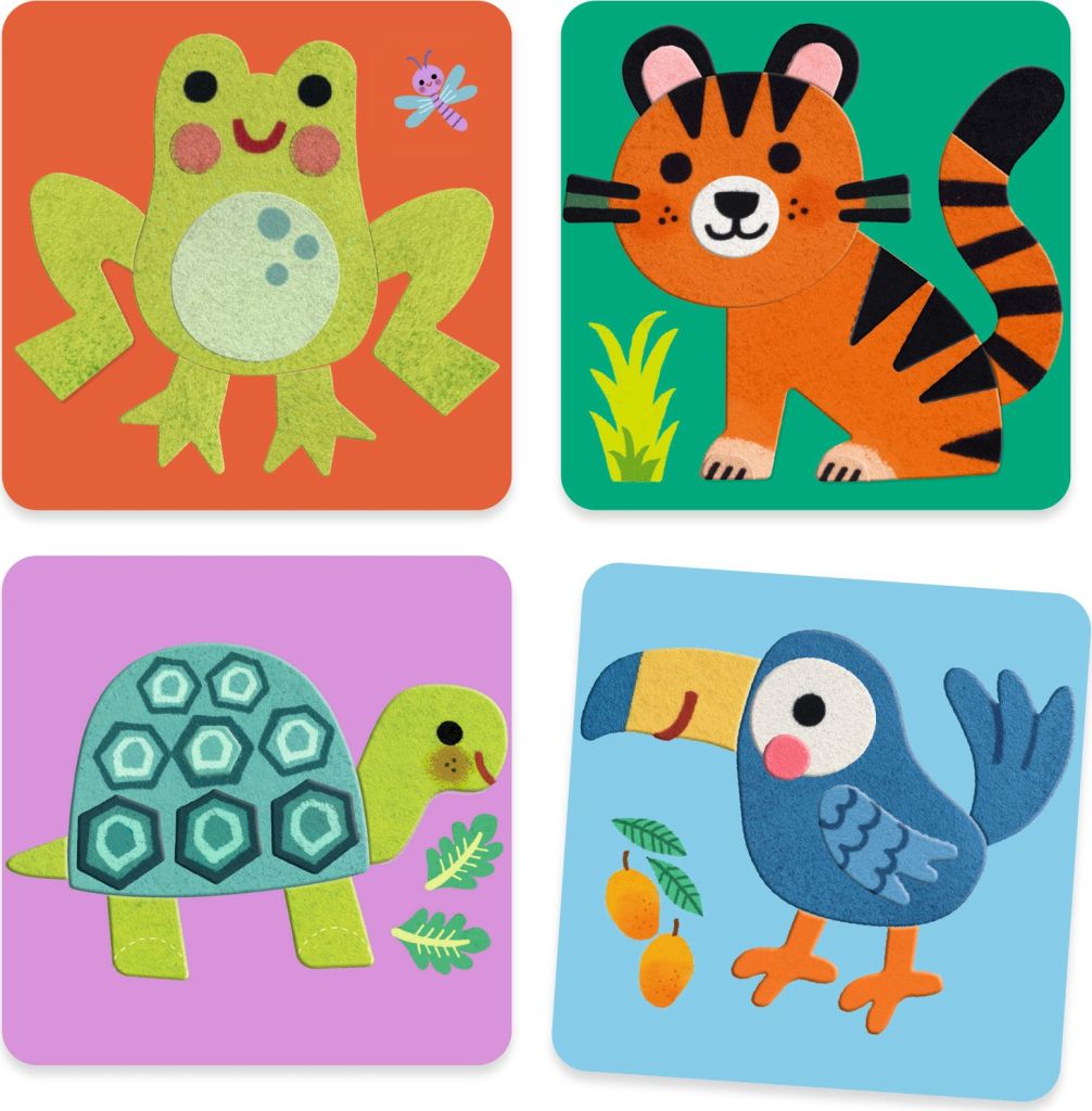 Animaux tout doux - Tableaux de feutrine