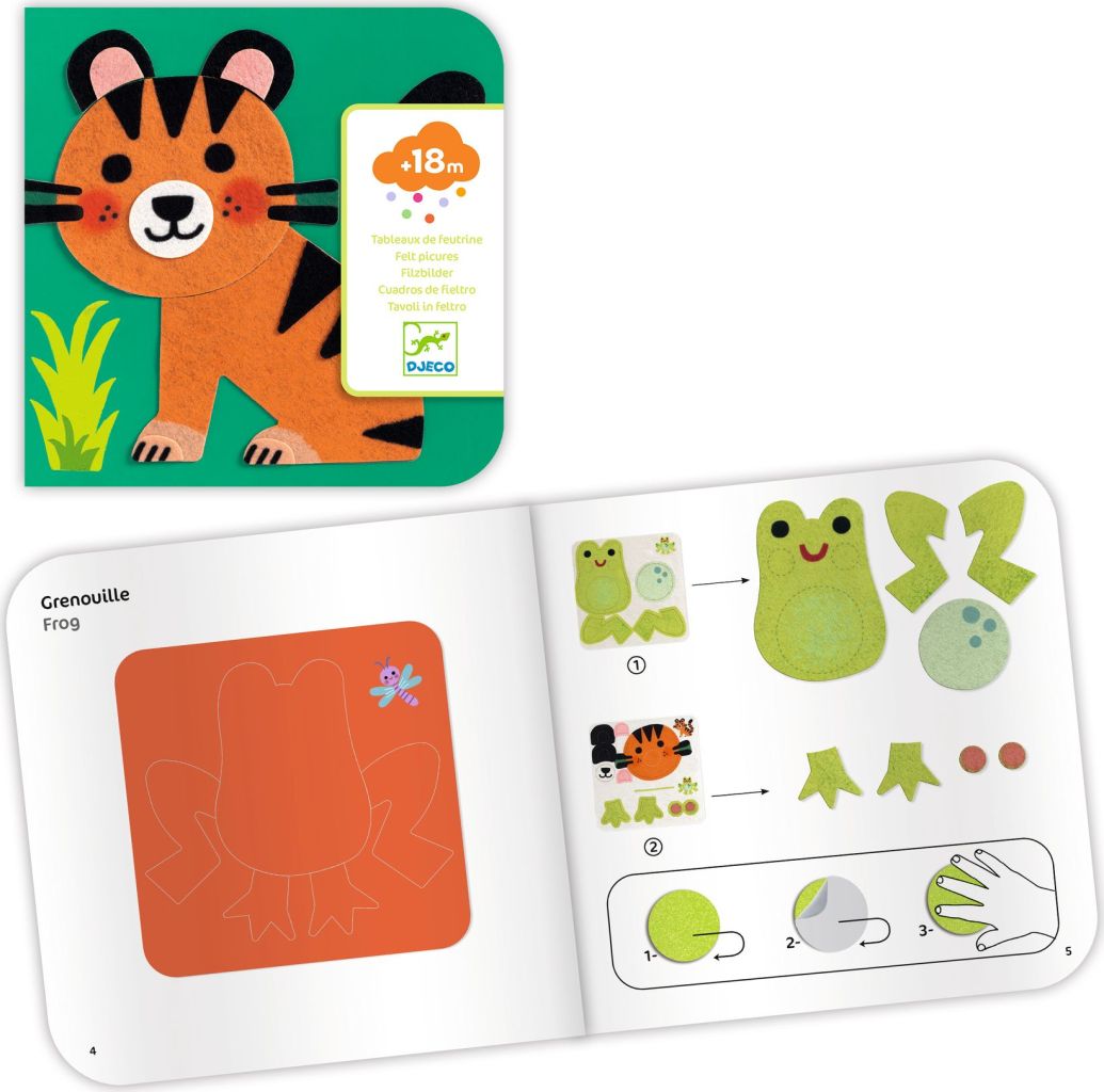 Animaux tout doux - Tableaux de feutrine