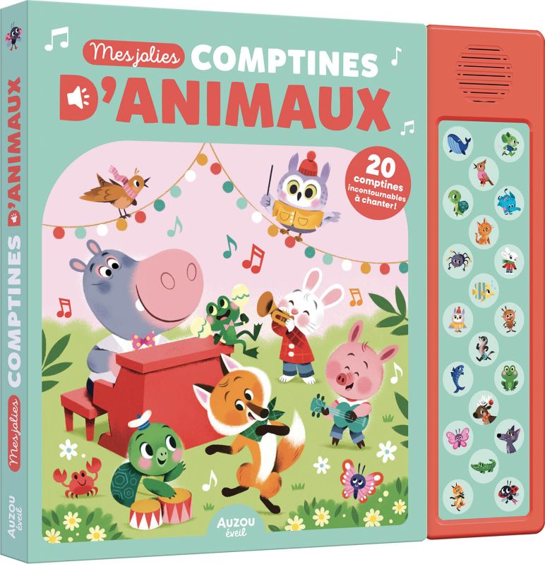 Livre sonore Mes comptines d'animaux (couverture)