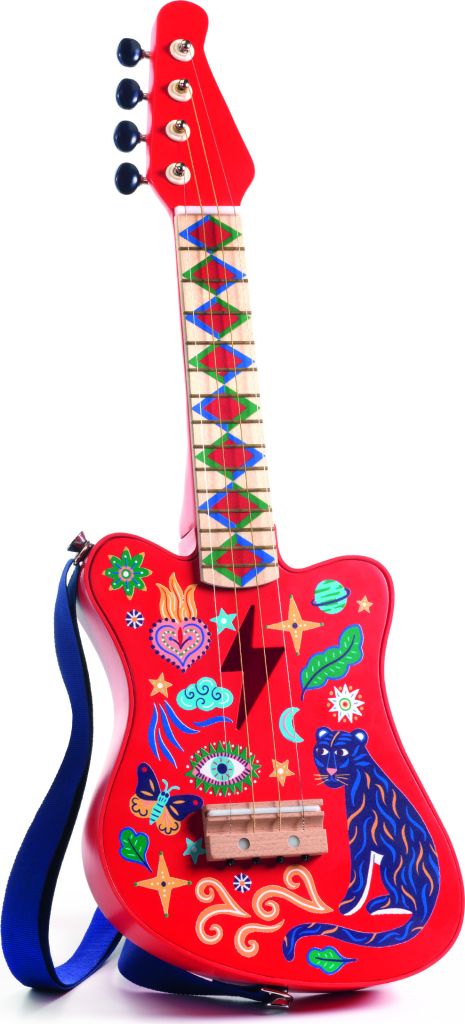 Animambo - Guitare Rock 4 cordes m&eacute;talliques