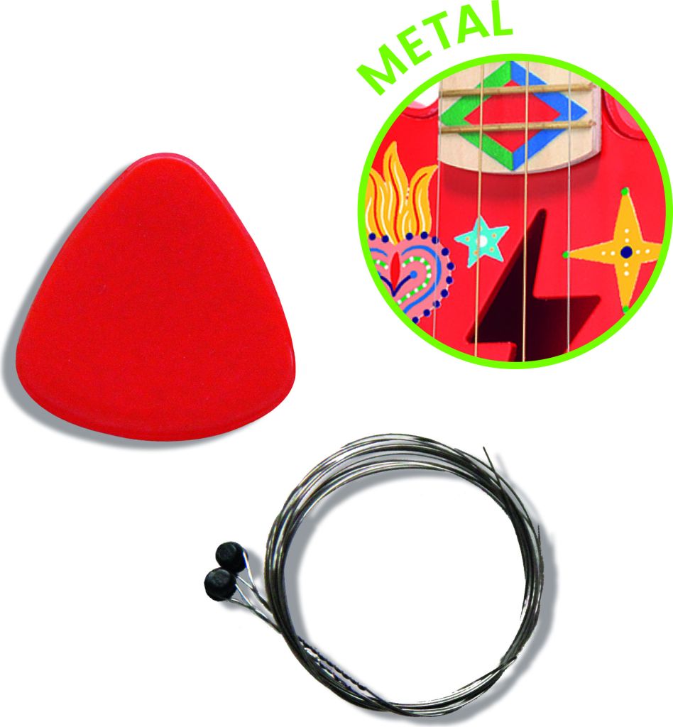Animambo - Guitare Rock 4 cordes m&eacute;talliques