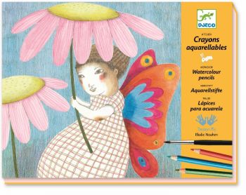 Crayons aquarellables - Jeux d'enfants (couverture)