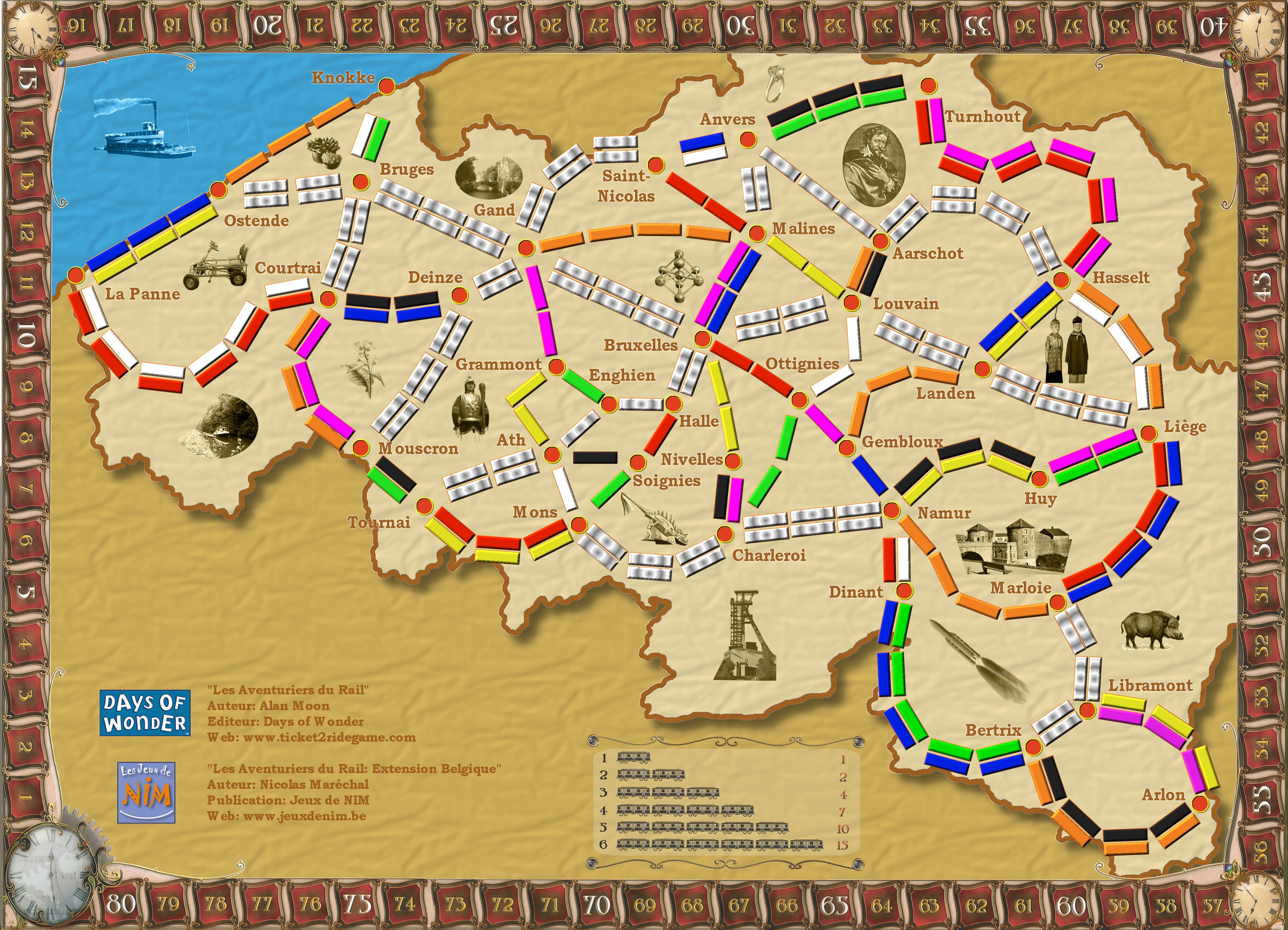 Acheter Les Aventuriers du Rail - Europe - Jeu de société - Days of wonder