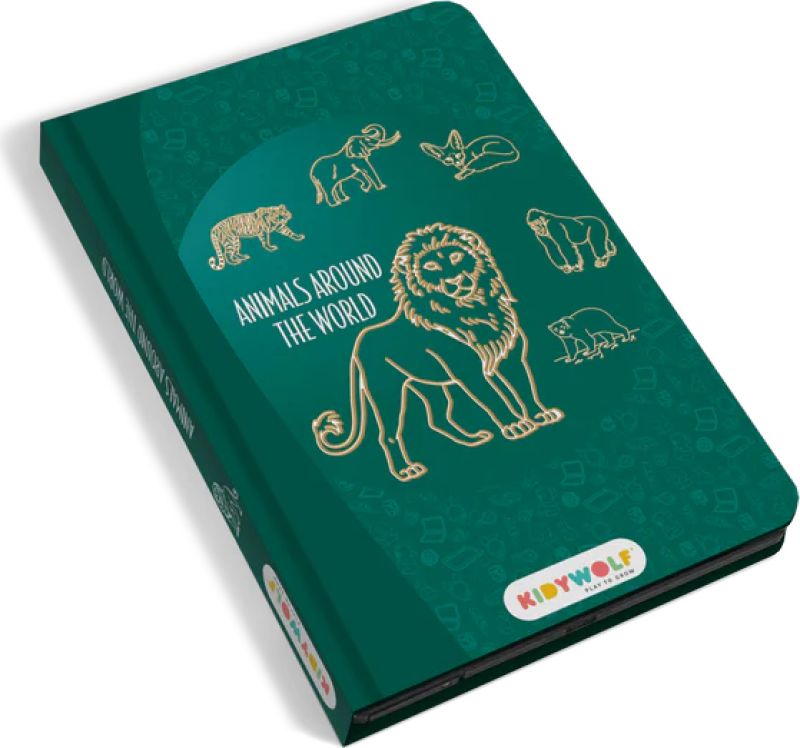 Kidydraw - Mini tablette à dessin - Animaux autour du Monde (couverture)