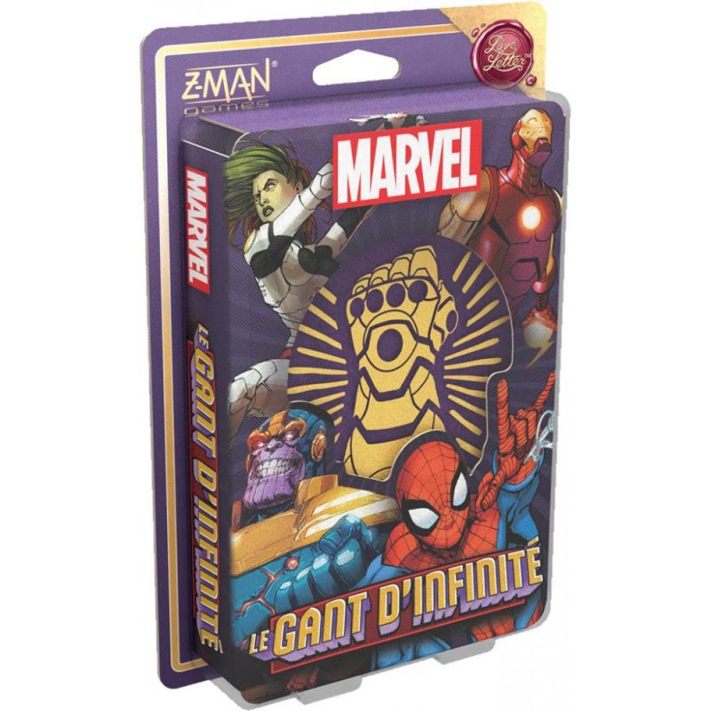 Marvel - Le gant d'infinité - un jeu Love Letter (couverture)